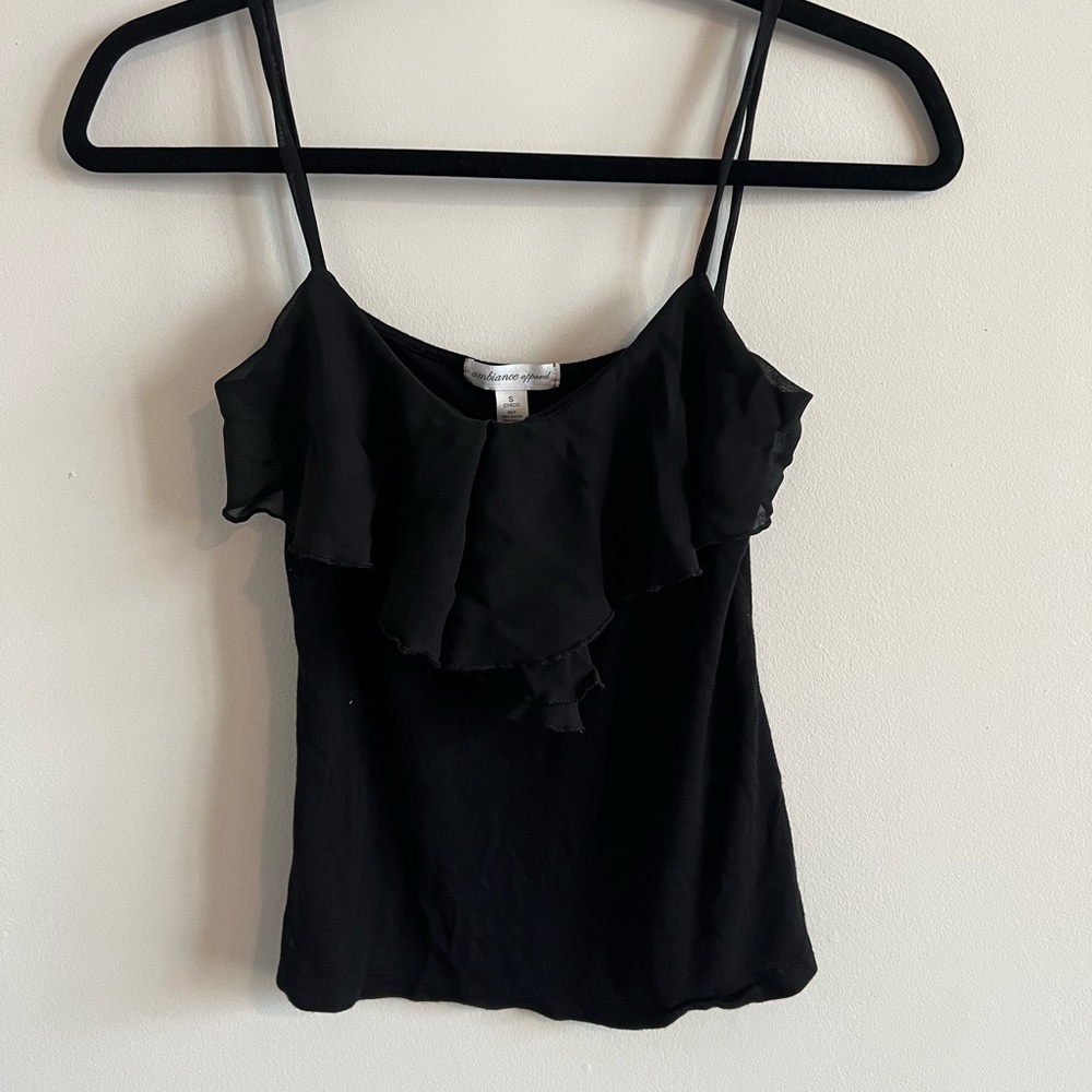 Black tank top